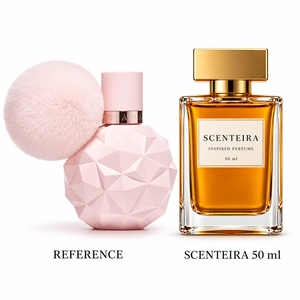Berry Mallow: Ariana Grande Sweet Like Candy Eau De Parfum reference beside the Scenteira 50 ml bottle