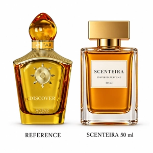 Ember Discovery: Anfar 1950 Discover Extrait de Parfum reference beside the Scenteira 50 ml bottle