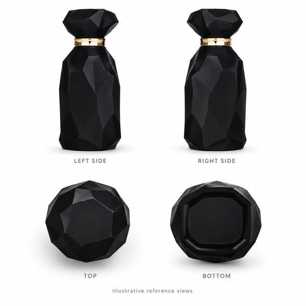 Fig Nocturne: illustrative original-reference left, right, top and bottom bottle views